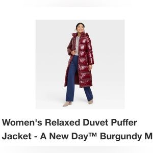 WORN ONCE: the sold out coveted red puffer from target - size M